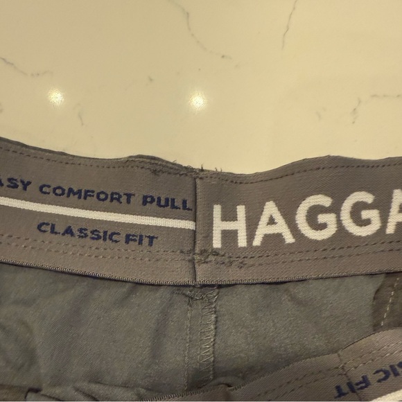 Haggar Classic Fit Pull On Charcoal Gray Pants sz 40 - Picture 2 of 6